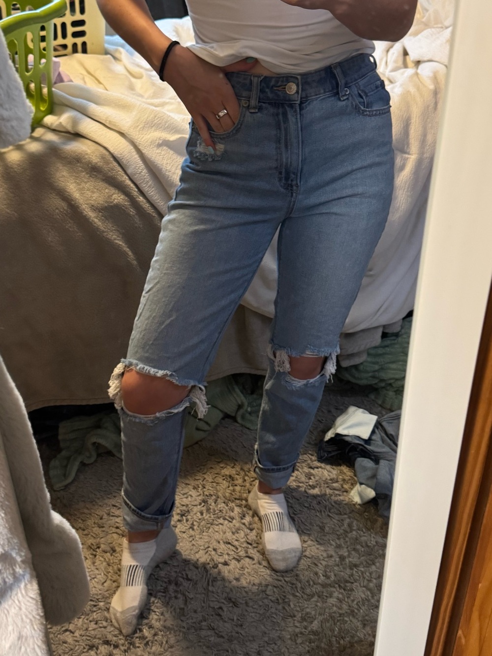 American eagle mom jeans
